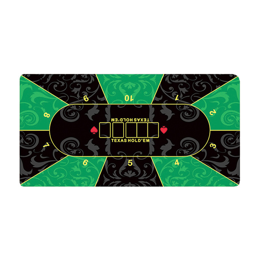 Board Game With Chips - سجادة طاولة كازينو تكساس هولدم سميكة