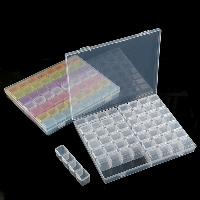 Token Tray Organizer - شفافة رسومات أظافر منظم صندوق تخزين