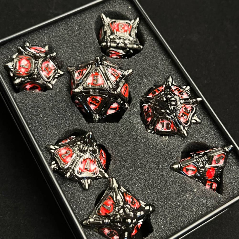 Board Game Dungeons And Dragons - مجموعة النرد المعدنية DND لالنرد DND