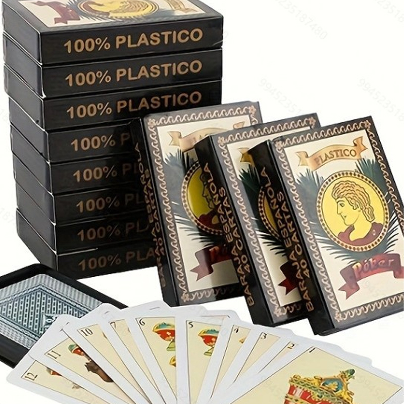 Board Game With Chips - أوراق لعب بلاستيكية مقاومة للماء من