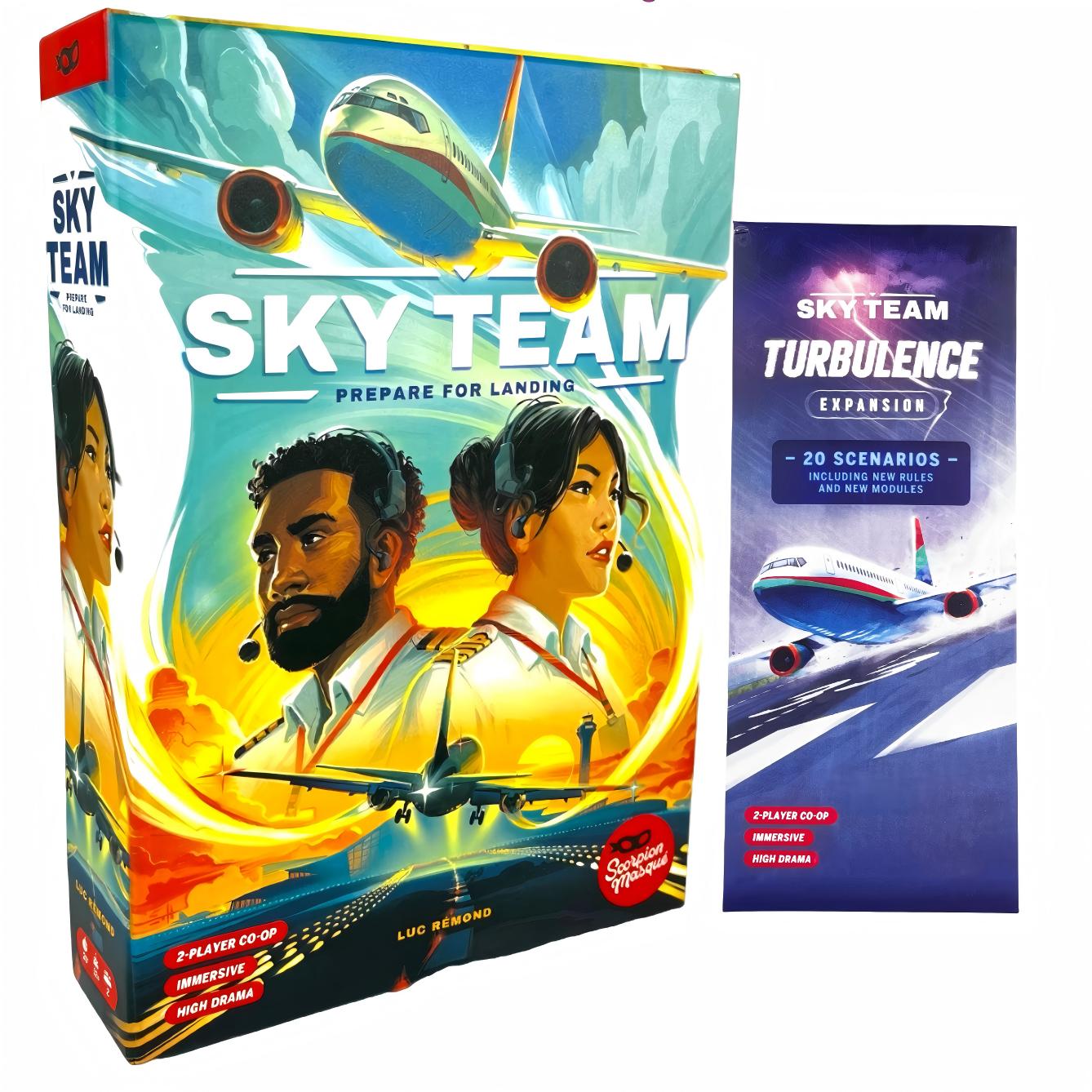 Board Game Unmatched - لعبة لوحية: SKY TEAM Base Game،