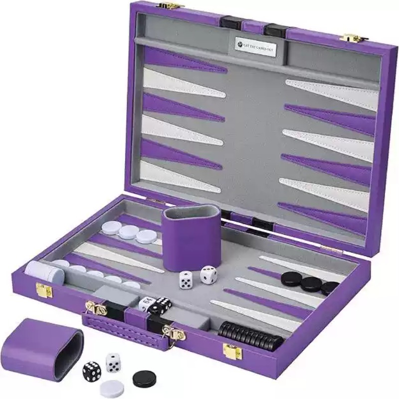 Game Storage Box - صندوق شطرنج من الجلد الصناعي مقاس