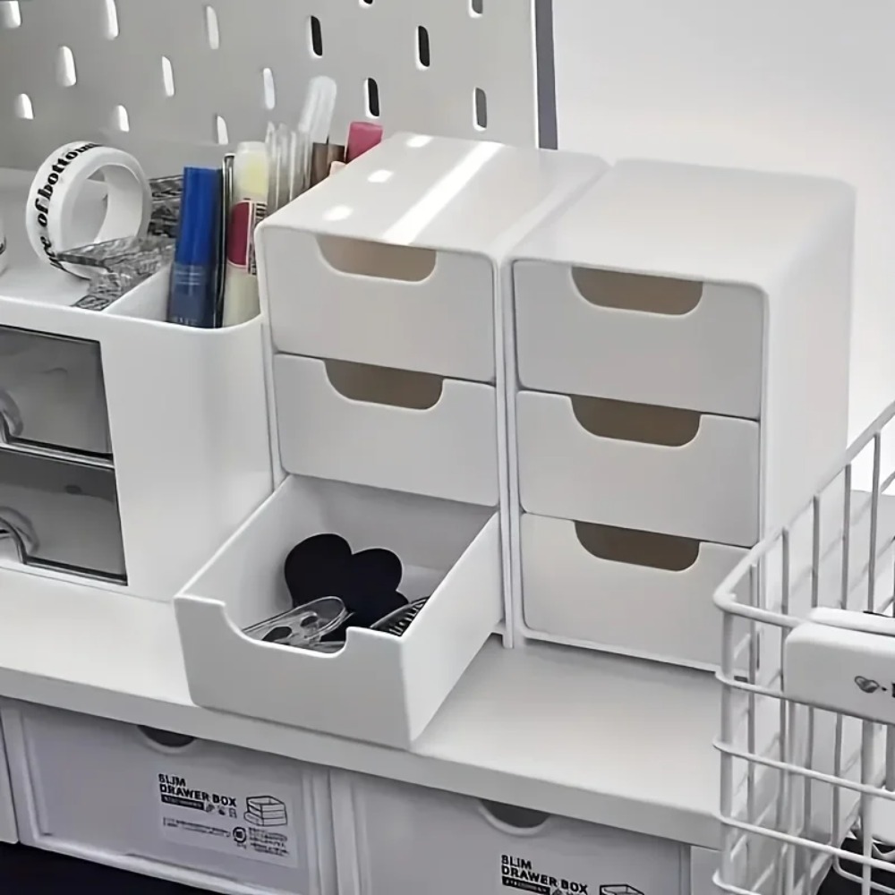 Token Tray Organizer - منظم مكتب أنيق بثلاث طبقات مع