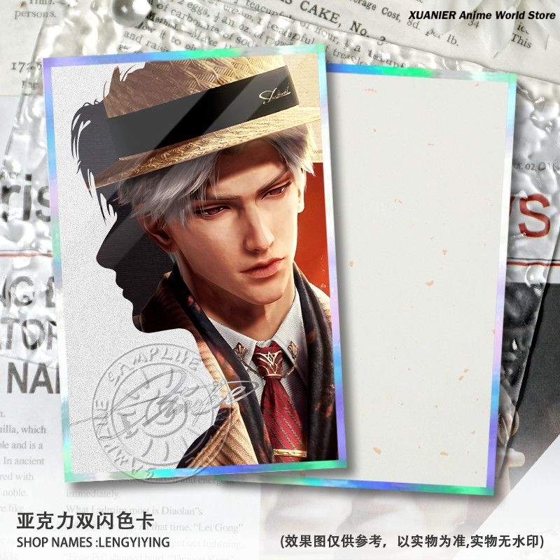 بطاقة توقيع أكريليك ملونة لشخص - مراجعة Board Game Anime وسعره